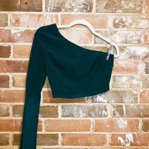 One Sleeved blouse by Fashion Nova